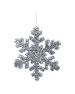 Copo nieve escarchado plateado