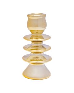 Portavela navideño dorado