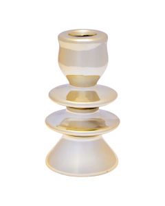 Portavela navideño dorado