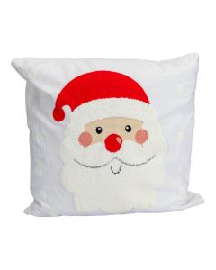 Cojín navideño bordado Santa
