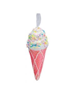 Figura colgante helado escarchado