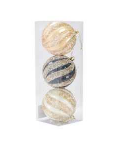 Esferas navideñas con lentejuelas