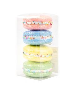 Figuras colgantes macaron escarchado