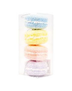 Figuras colgantes macarrón escarchado