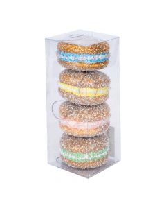Figura colgante macaron escarchado