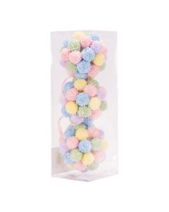 Esferas navideñas relieve pastel