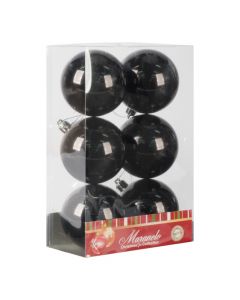 Esferas navideñas negro perlado