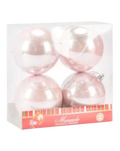 Esferas rosado perlado decorativas