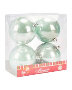 Esferas navideñas menta perlado