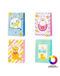 Bolsa papel estampado pequeña