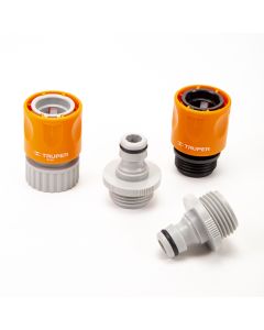Conector click riego 4pzas