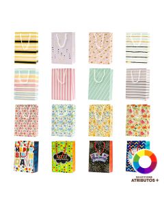 Bolsa cartón pequeña estampada