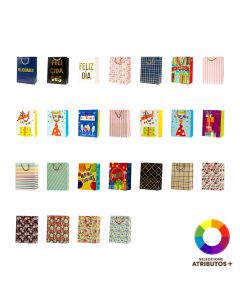 Bolsa cartón mediana surtida