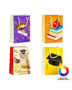 Bolsa estampada para graduación