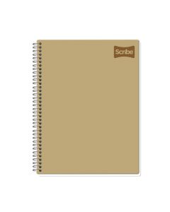 Cuaderno espiral Scribe 101-80h steno kraft
