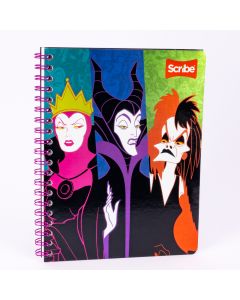 Cuaderno espiral 100h villanas Disney Surtido por estilo