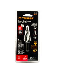 Broca escalonada truper 6.5mm 9 escalones