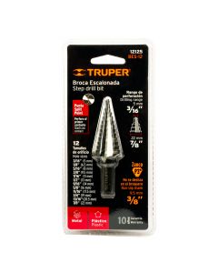 Broca escalonada truper 6.5mm 12 escalones