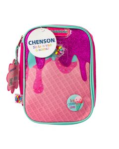 Cartuchera Chenson strange estampado helado derretido