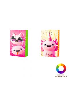 Bolsa regalo diseño axolote