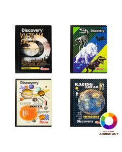 Cuaderno rayado diseño Discovery