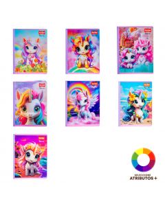 Cuaderno unicornios 100 hojas