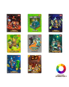 Cuaderno Minecraft doble espiral