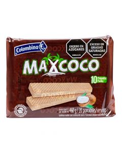 Galleta Wafer Max coco 460g