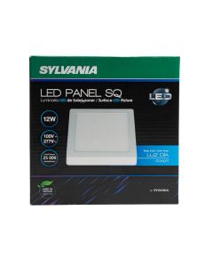 Panel led cuadrado sobreponer 12w 6.5k wh