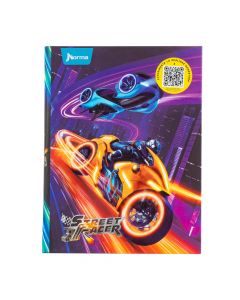Cuaderno norma cosido mediano 1 materia 100h dura book Street racer