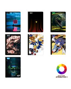 Cuaderno cosido diseño masculino