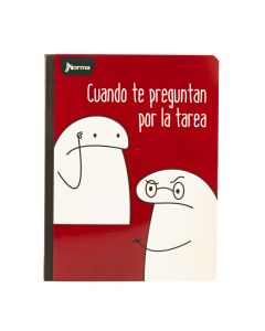 Cuaderno cosido grande 100 h memes flork