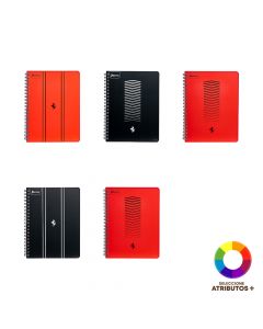 Cuaderno espiral diseño Ferrari