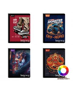 Cuaderno cosido diseño masculino