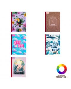 Cuaderno cosido diseño práctico