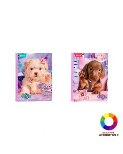 Cuaderno cosido diseño perros