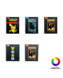 Cuaderno espiral diseño Pokémon