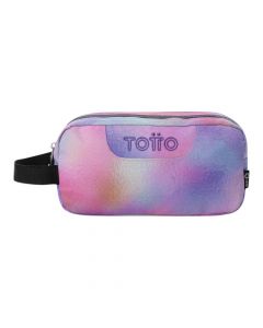 Cartuchera rosada espaciosa y resistente