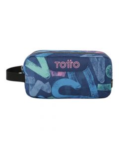 Cartuchera Totto azul compacta