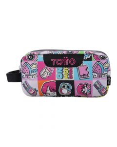 Cartuchera Totto rosa resistente