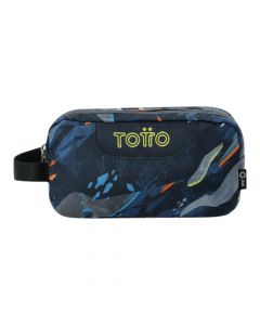 Cartuchera azul resistente y espaciosa