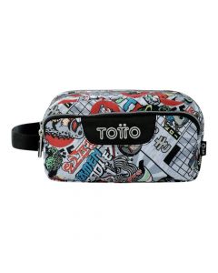 Cartuchera Totto gris resistente