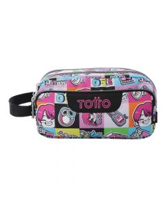 Cartuchera Totto rosada resistente