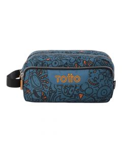 Cartuchera Totto azul funcional