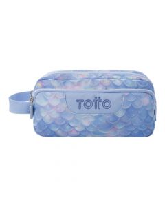 Cartuchera Totto azul resistente