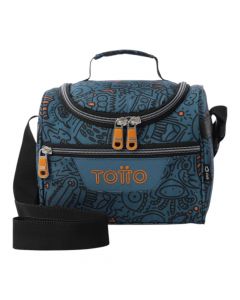 Lonchera Totto azul práctica