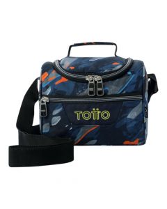 Lonchera azul resistente y espaciosa