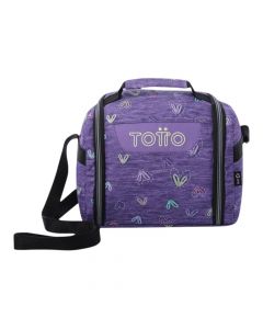 Lonchera morada compacta y ligera