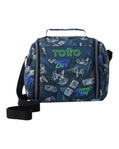 Lonchera azul ligera y compacta