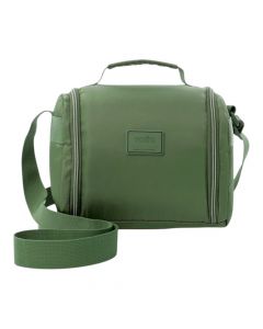 Lonchera verde espaciosa y resistente